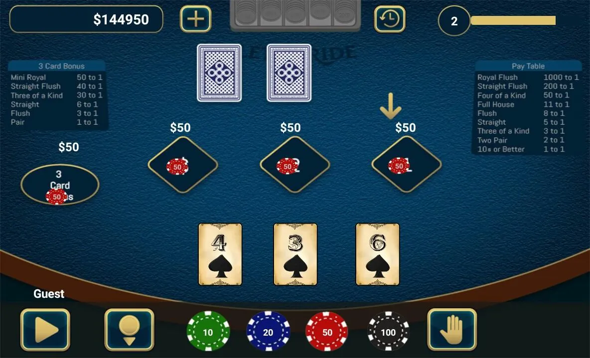 Let It Ride Poker | Indus Appstore | Screenshot