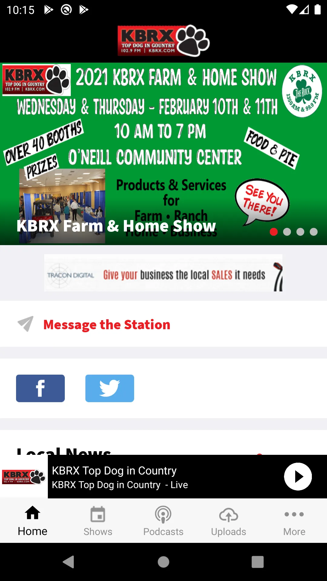 KBRX Radio 102.9 FM | Indus Appstore | Screenshot