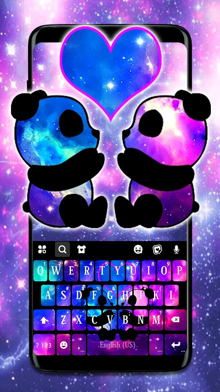 Galaxy Panda Love Theme | Indus Appstore | Screenshot