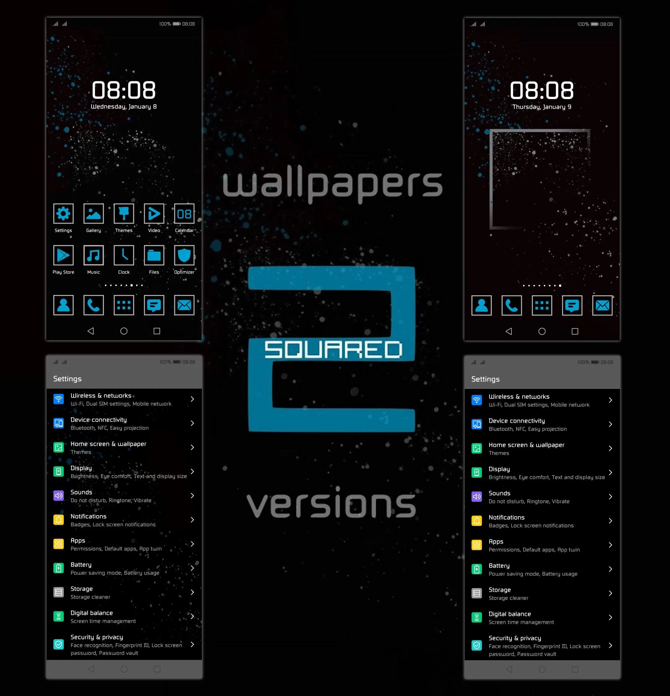 [EMUI 9.1]Squared Theme | Indus Appstore | Screenshot