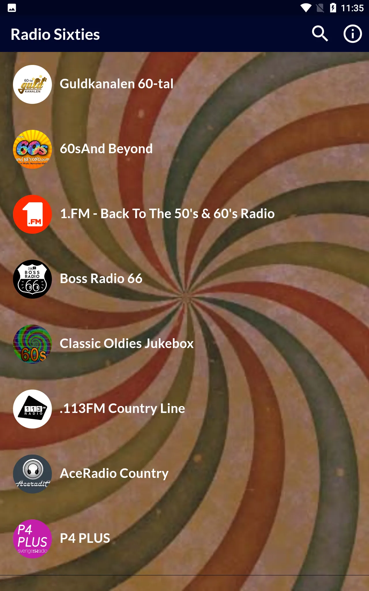 Radio 60s Sixties Music Live | Indus Appstore | Screenshot