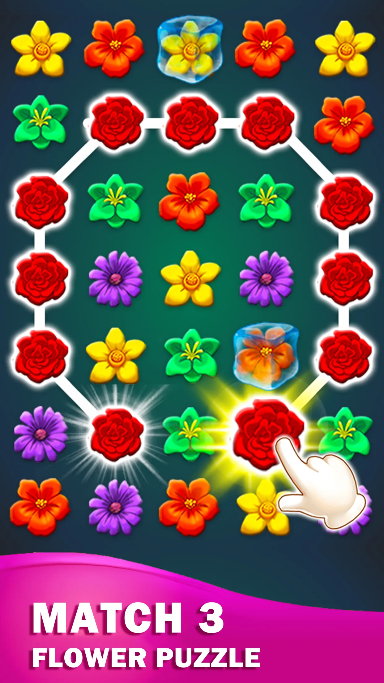 Flower Match Game Flower Merge | Indus Appstore | Screenshot