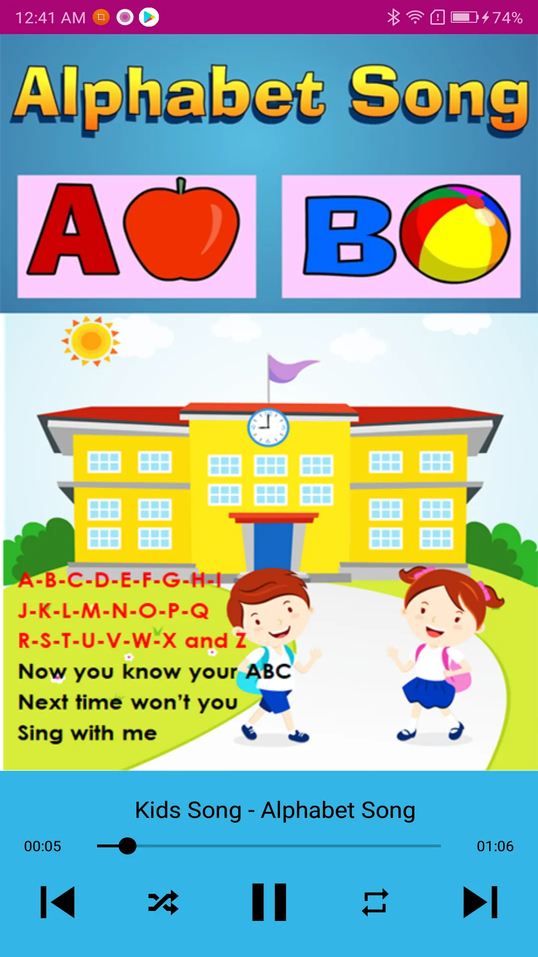 Kids Song Nursery Rhymes | Indus Appstore | Screenshot