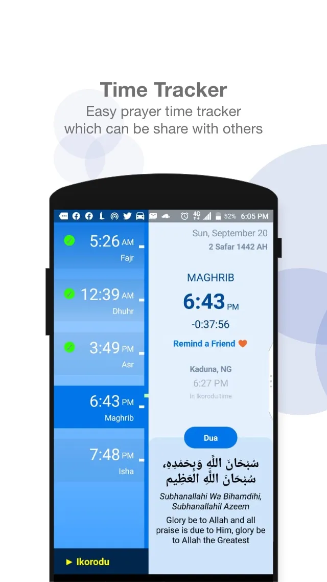 Zikr - Salah Times, Adhan, Dua | Indus Appstore | Screenshot