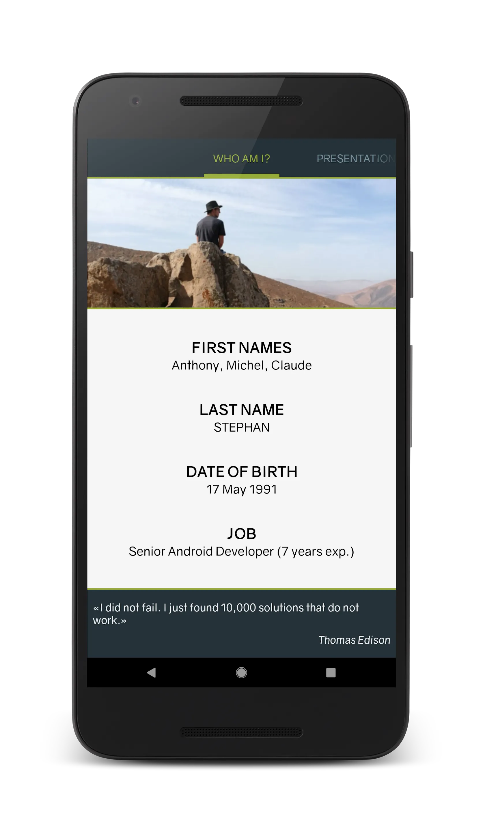 Anthony STEPHAN's CV | Indus Appstore | Screenshot