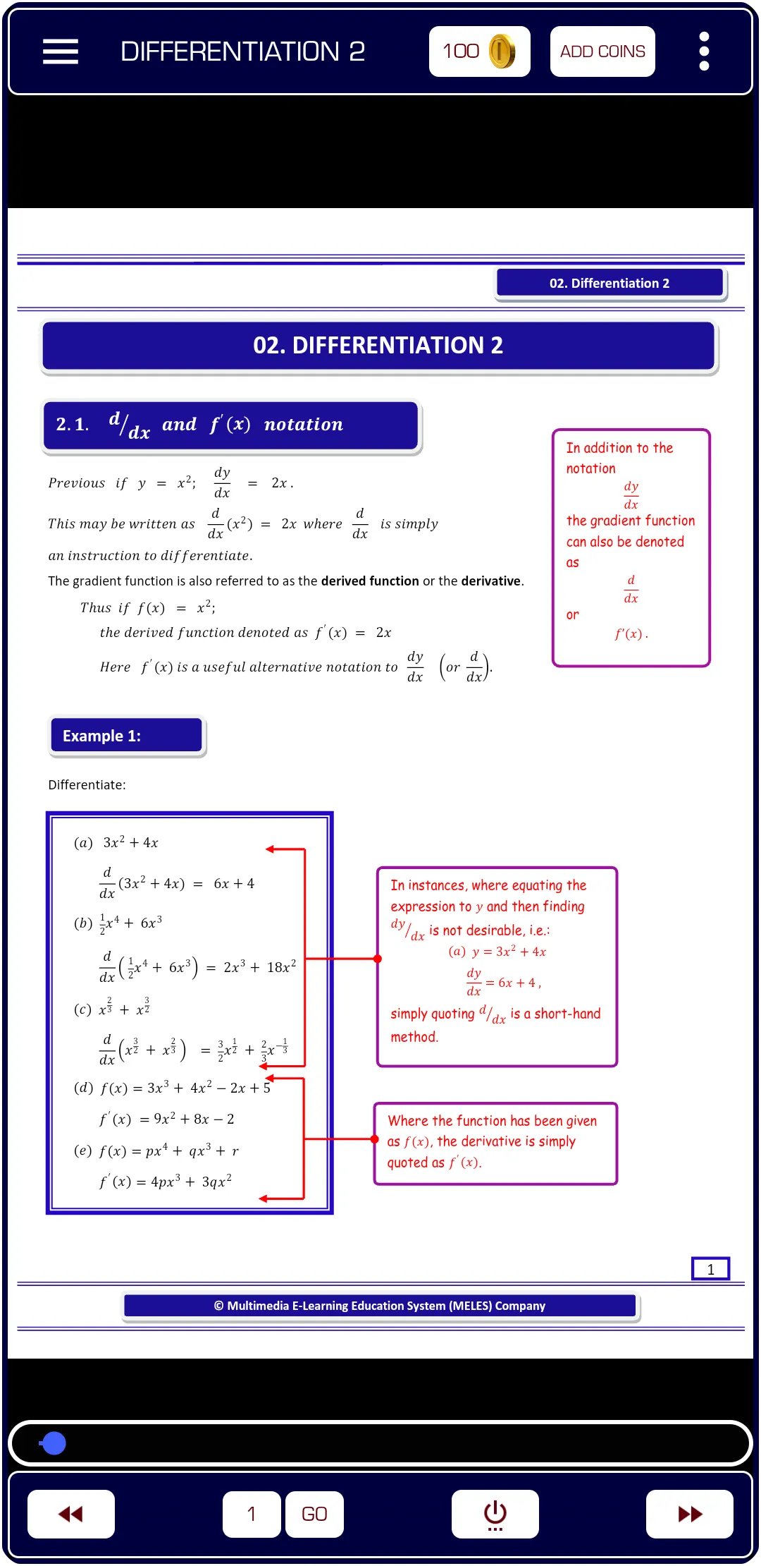 Differentiation 2 Pure Math | Indus Appstore | Screenshot