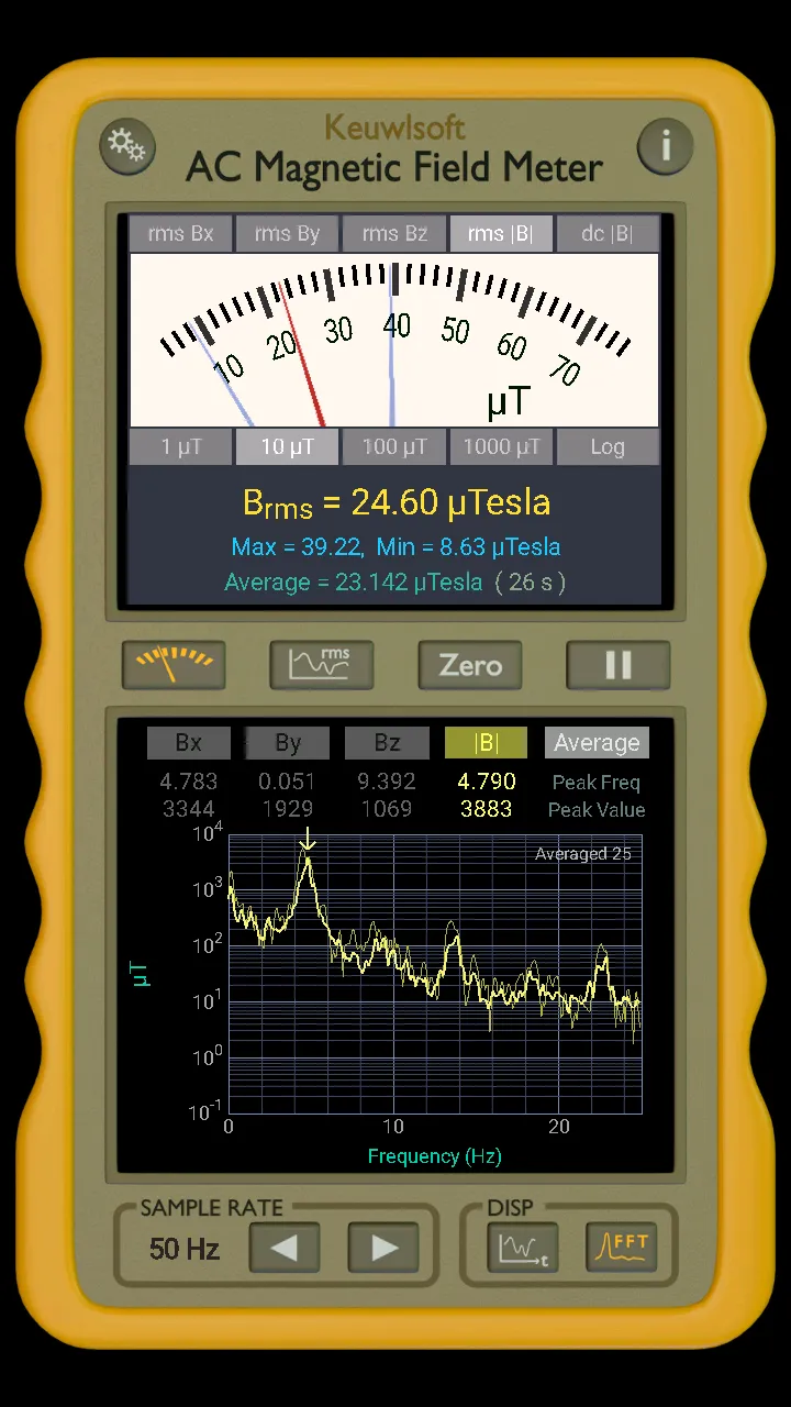 AC Magnetic Field Meter | Indus Appstore | Screenshot