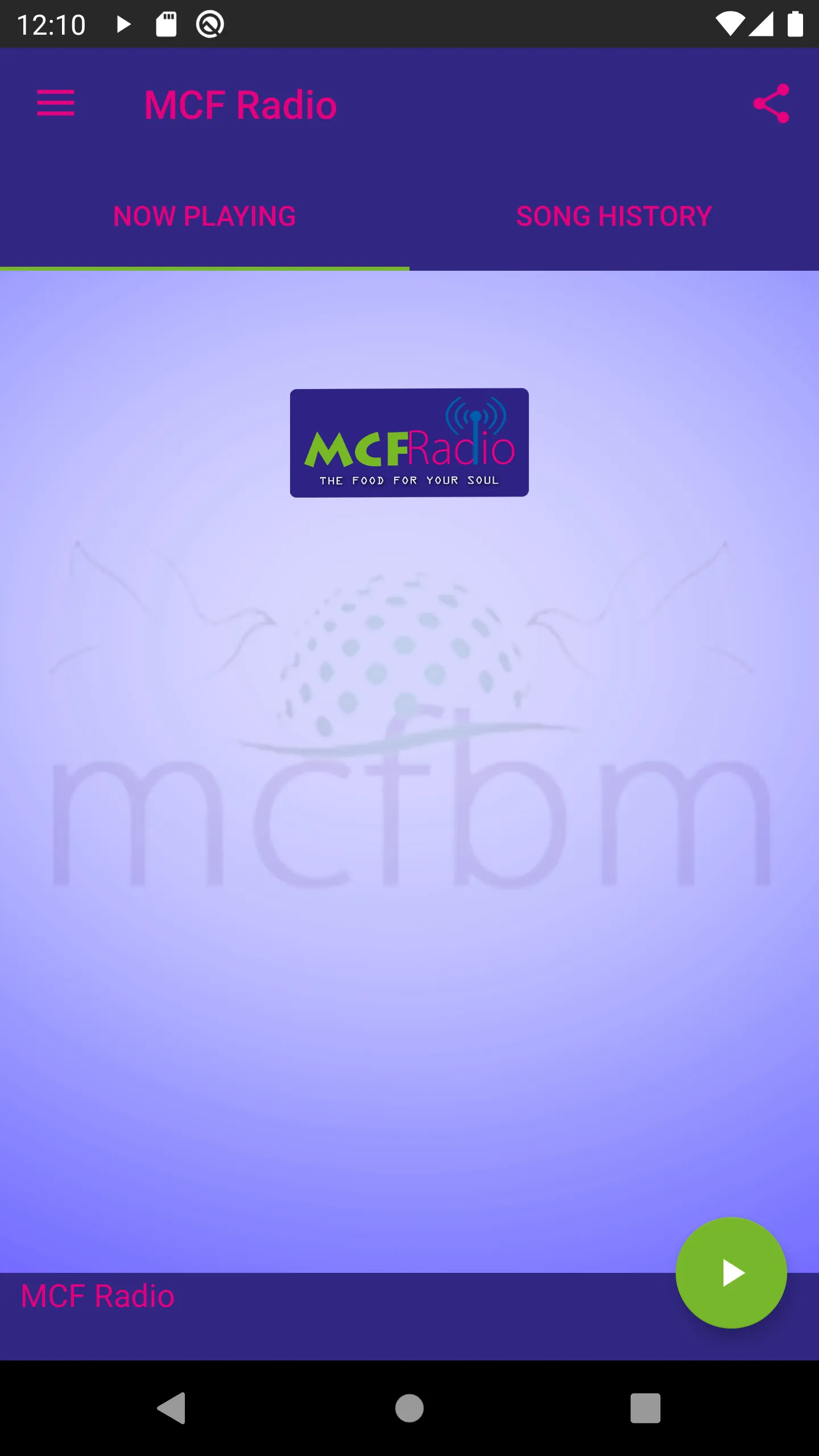 MCF Radio (1.0) | Indus Appstore | Screenshot