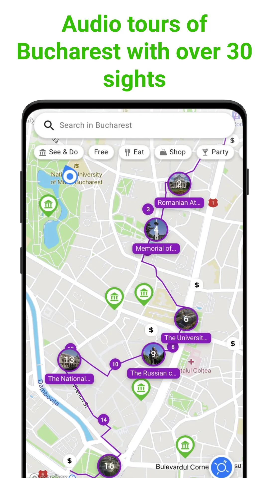 Bucharest SmartGuide | Indus Appstore | Screenshot