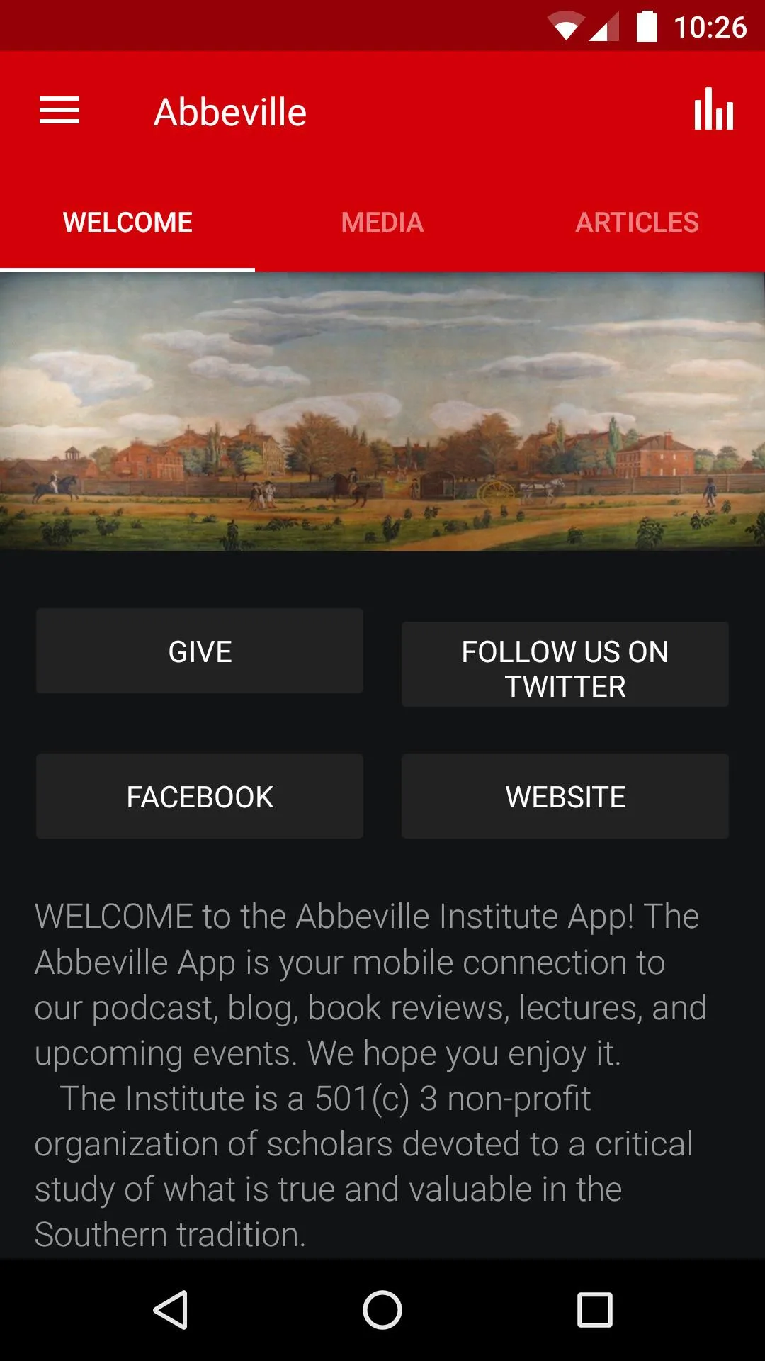 Abbeville Institute | Indus Appstore | Screenshot