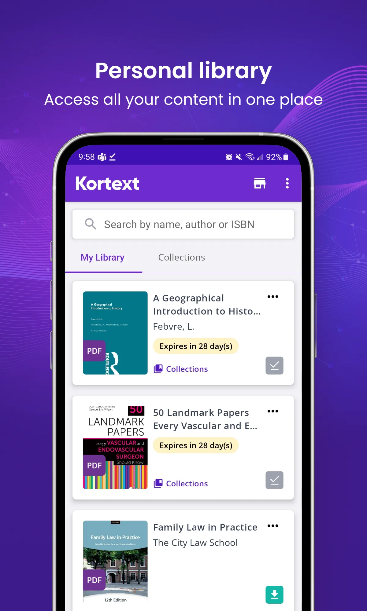 Kortext ebooks & etextbooks | Indus Appstore | Screenshot