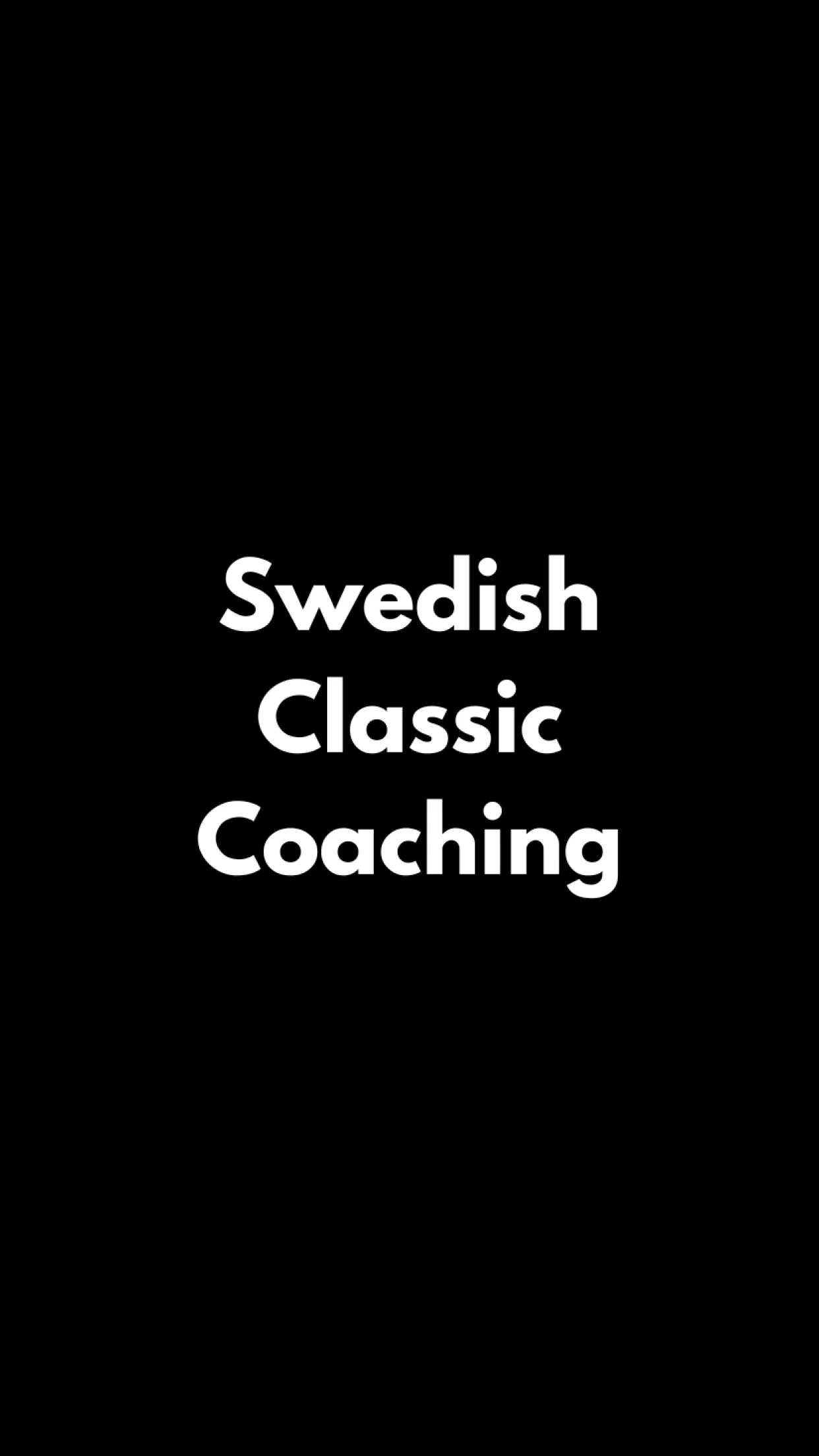 Swedish Classic Coaching | Indus Appstore | Screenshot