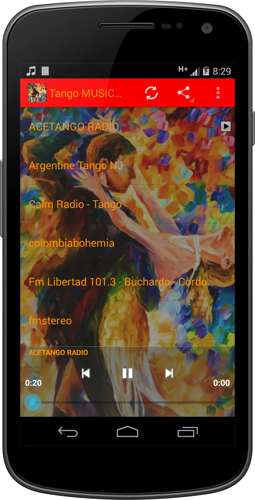 Tango MUSIC Radio | Indus Appstore | Screenshot