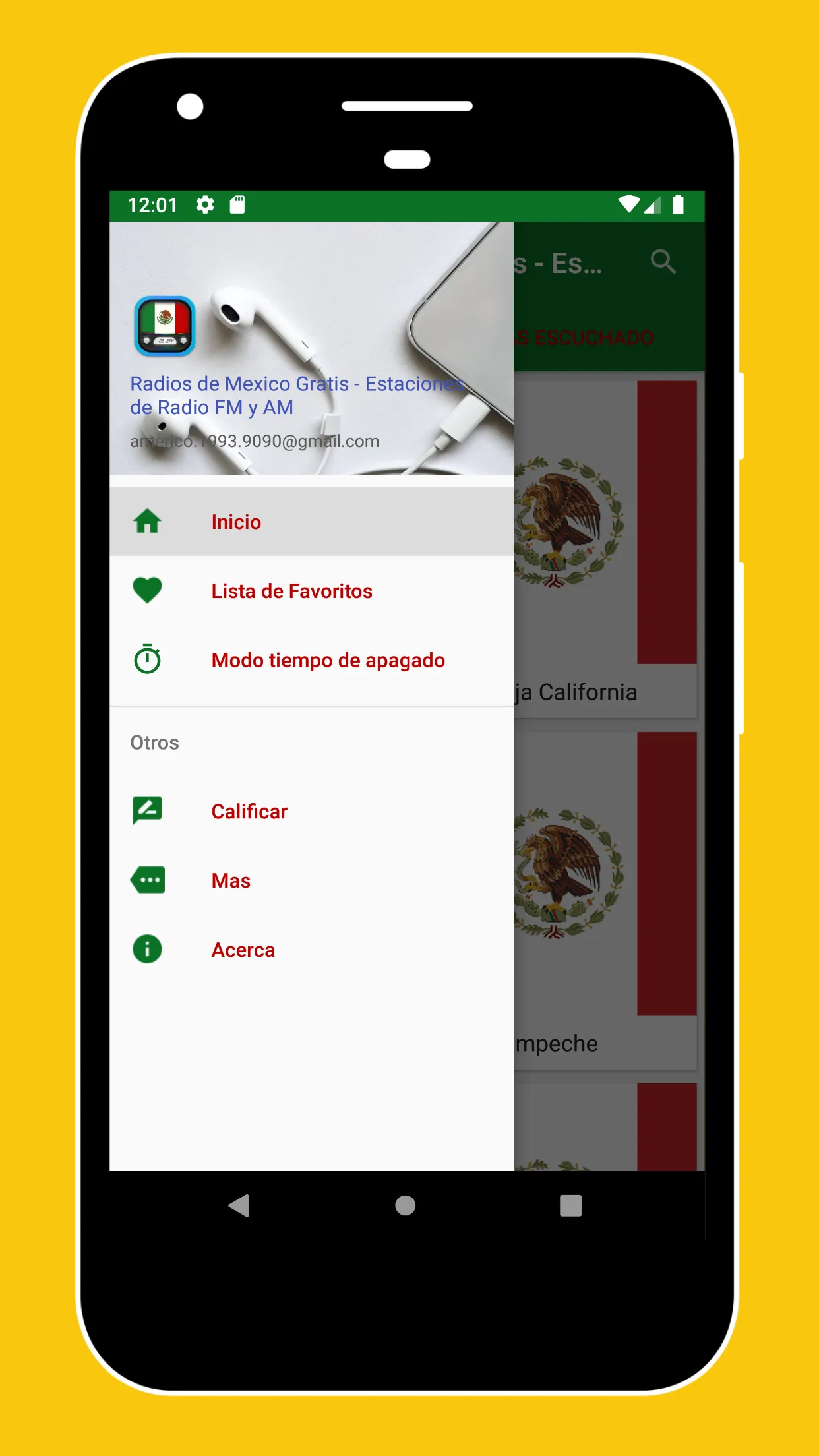 Radio Mexico + Radio Mexico FM | Indus Appstore | Screenshot