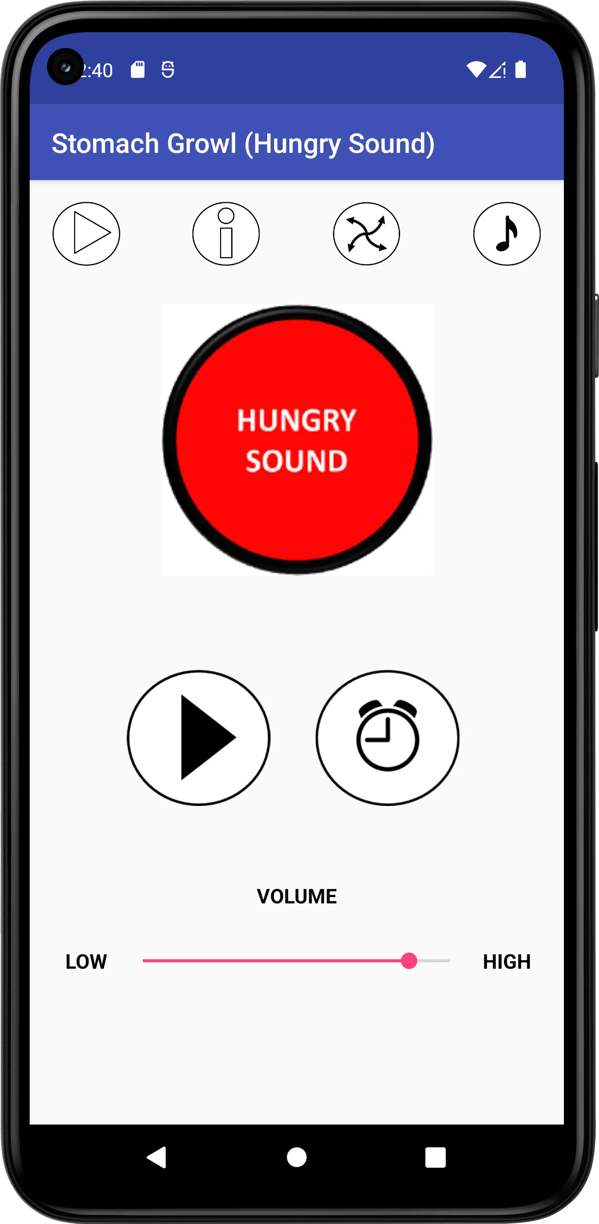 Stomach Growl (Hungry Sound) | Indus Appstore | Screenshot