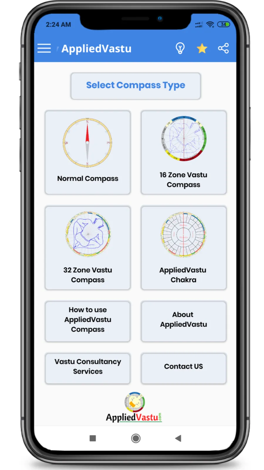 Vastu Compass by AppliedVastu | Indus Appstore | Screenshot