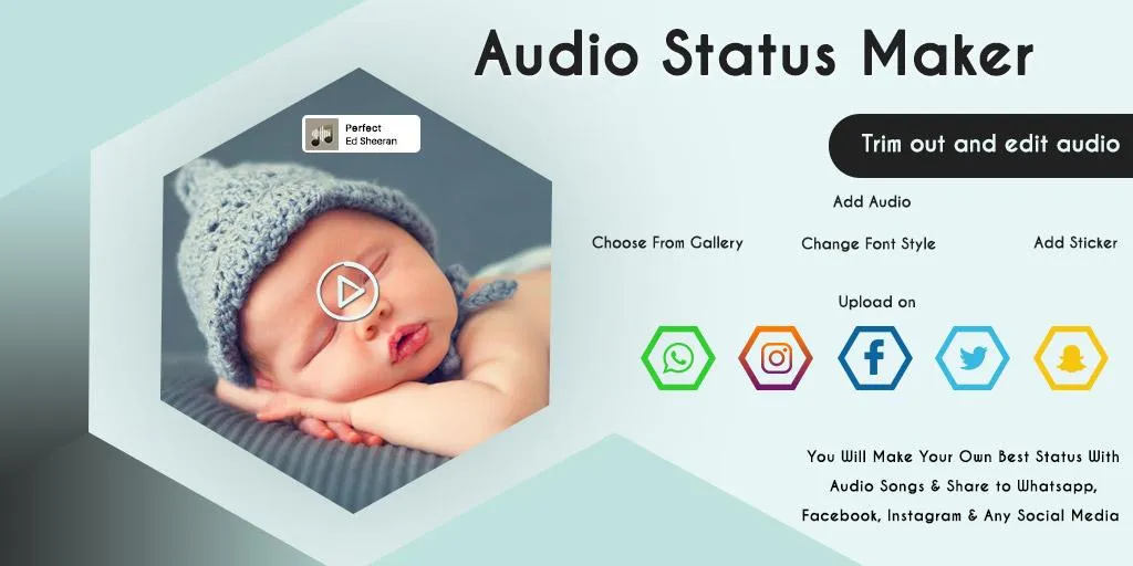 Audio Status Maker With Photo | Indus Appstore | Screenshot