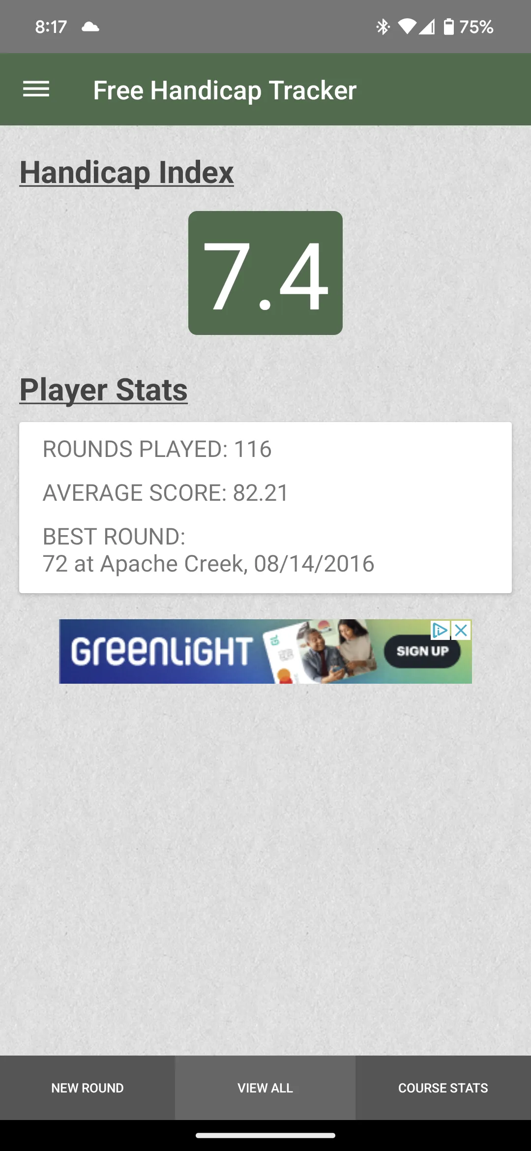 Golf Handicap Tracker | Indus Appstore | Screenshot