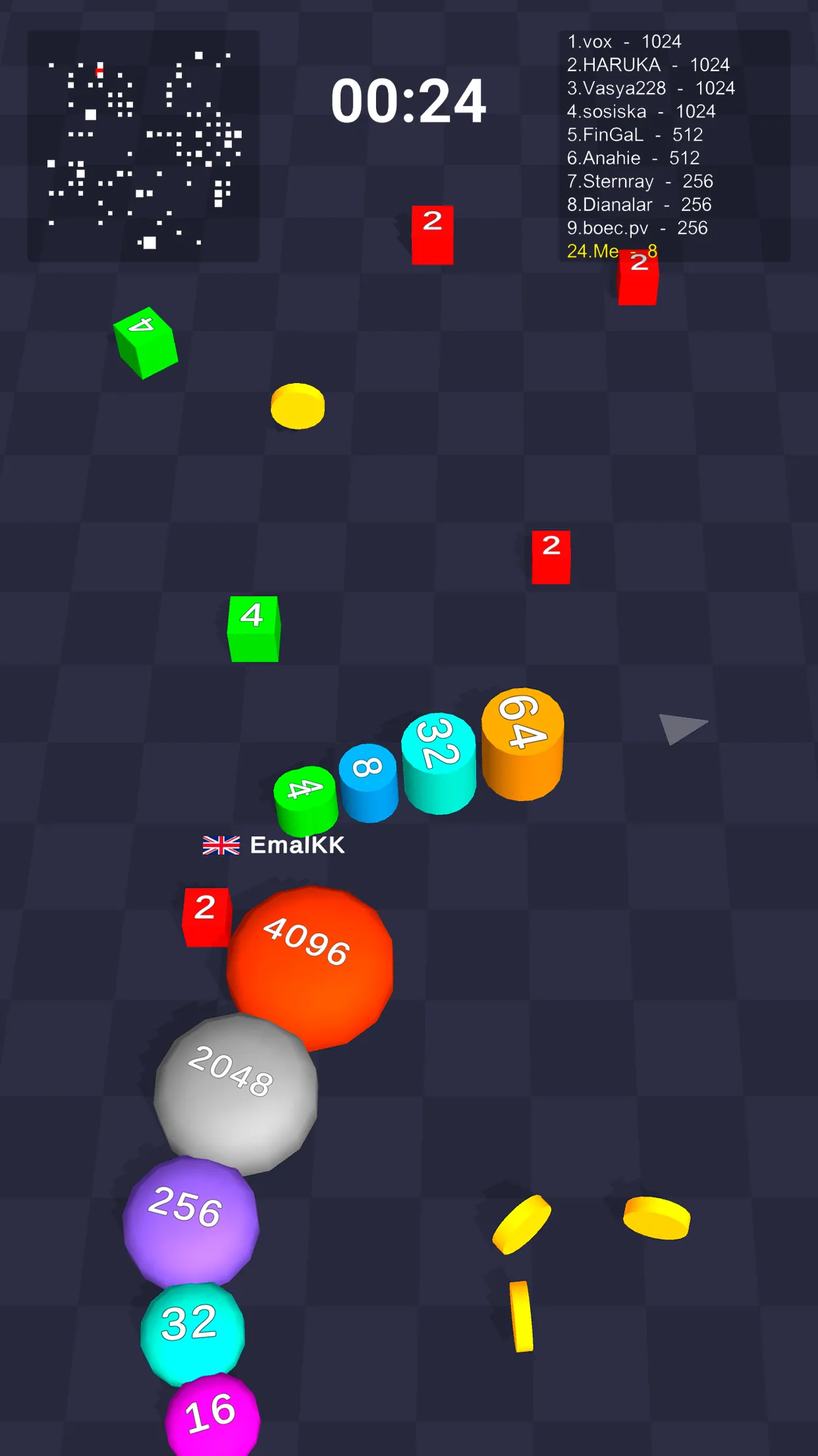 Cube Arena 2048: Merge Numbers | Indus Appstore | Screenshot