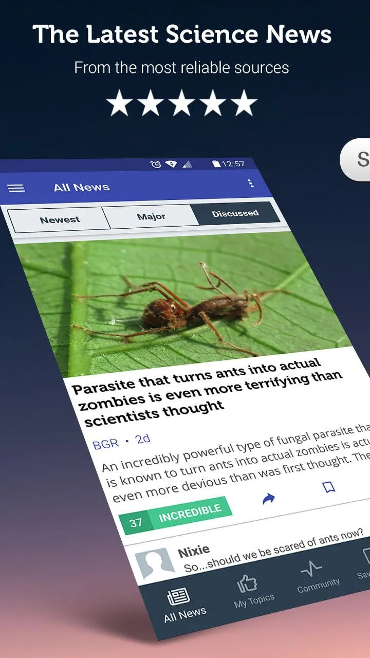 Science News & Discoveries | Indus Appstore | Screenshot
