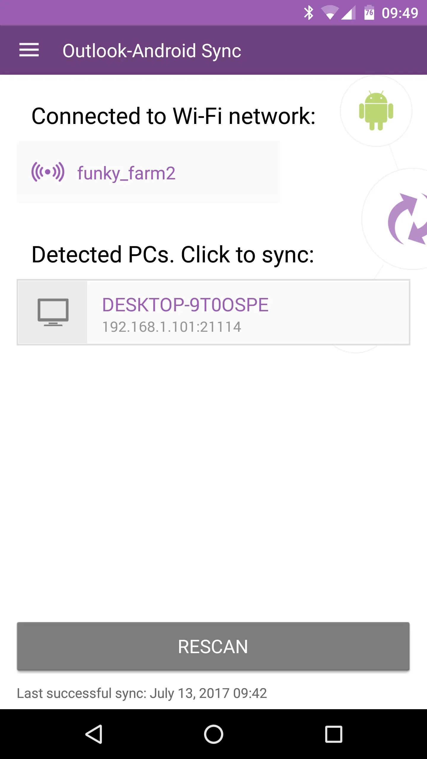 Outlook-Android Sync | Indus Appstore | Screenshot