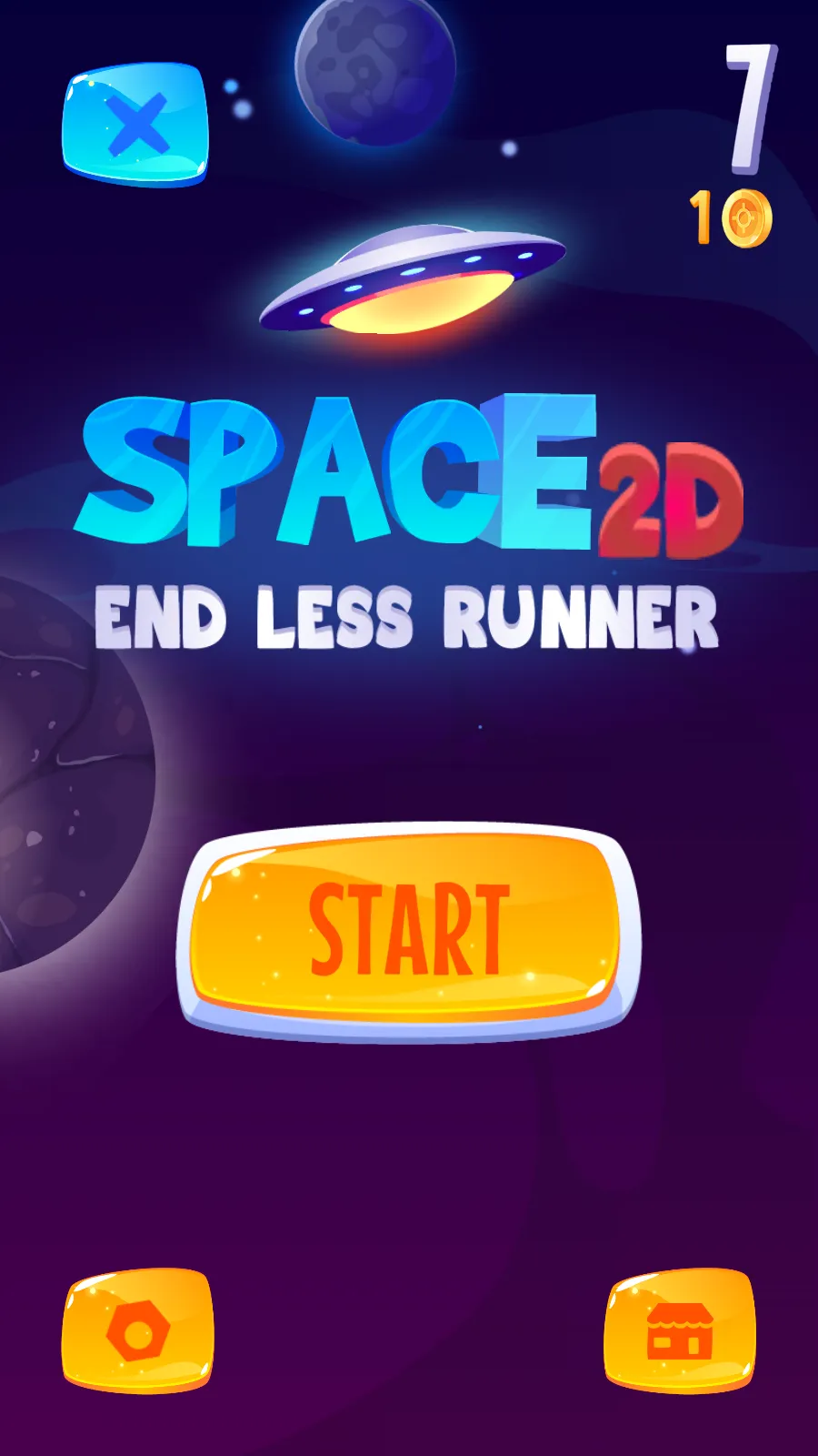 Space 2d End Less Runner 2021 | Indus Appstore | Screenshot