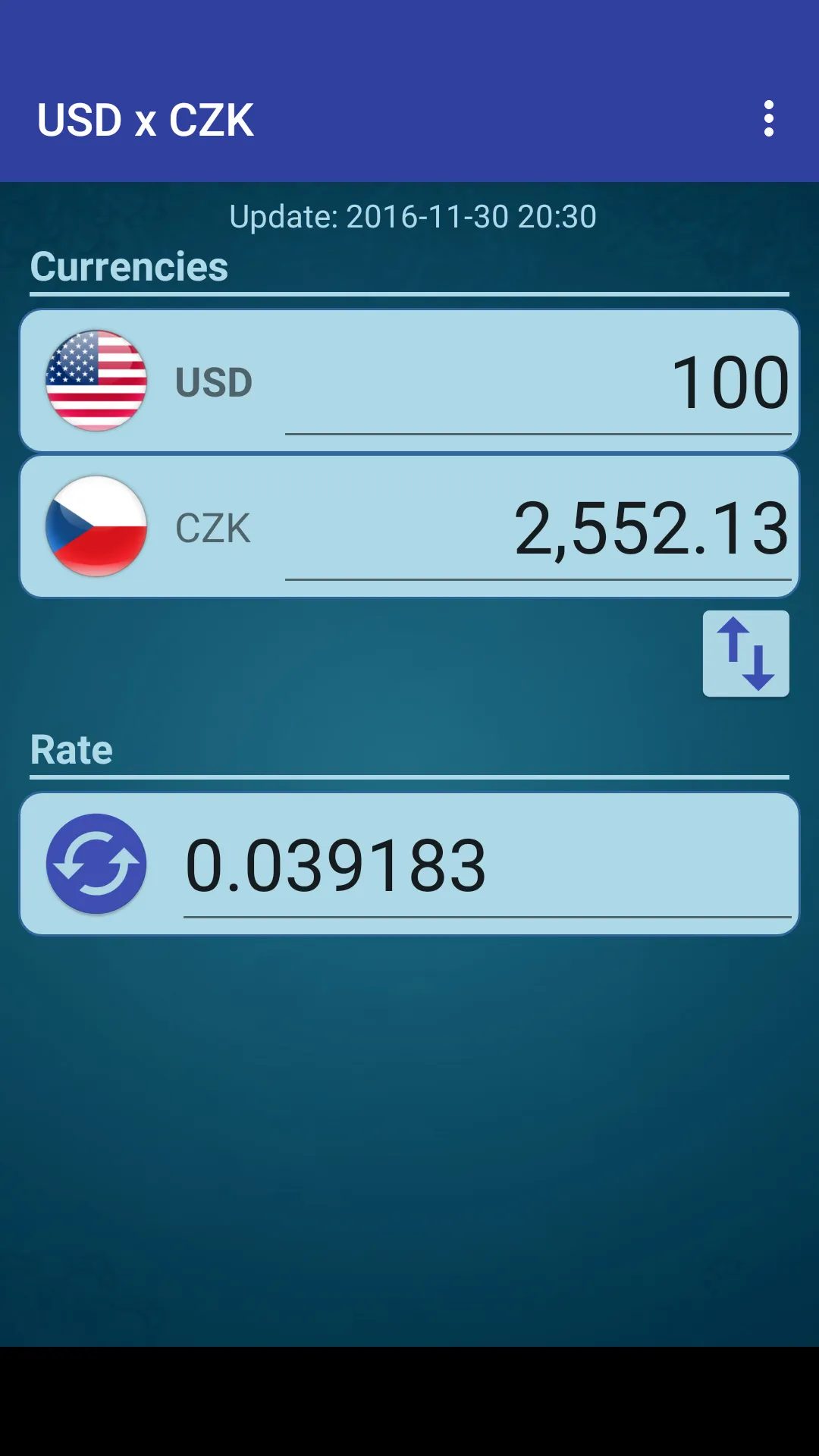 US Dollar to Czech Koruna | Indus Appstore | Screenshot