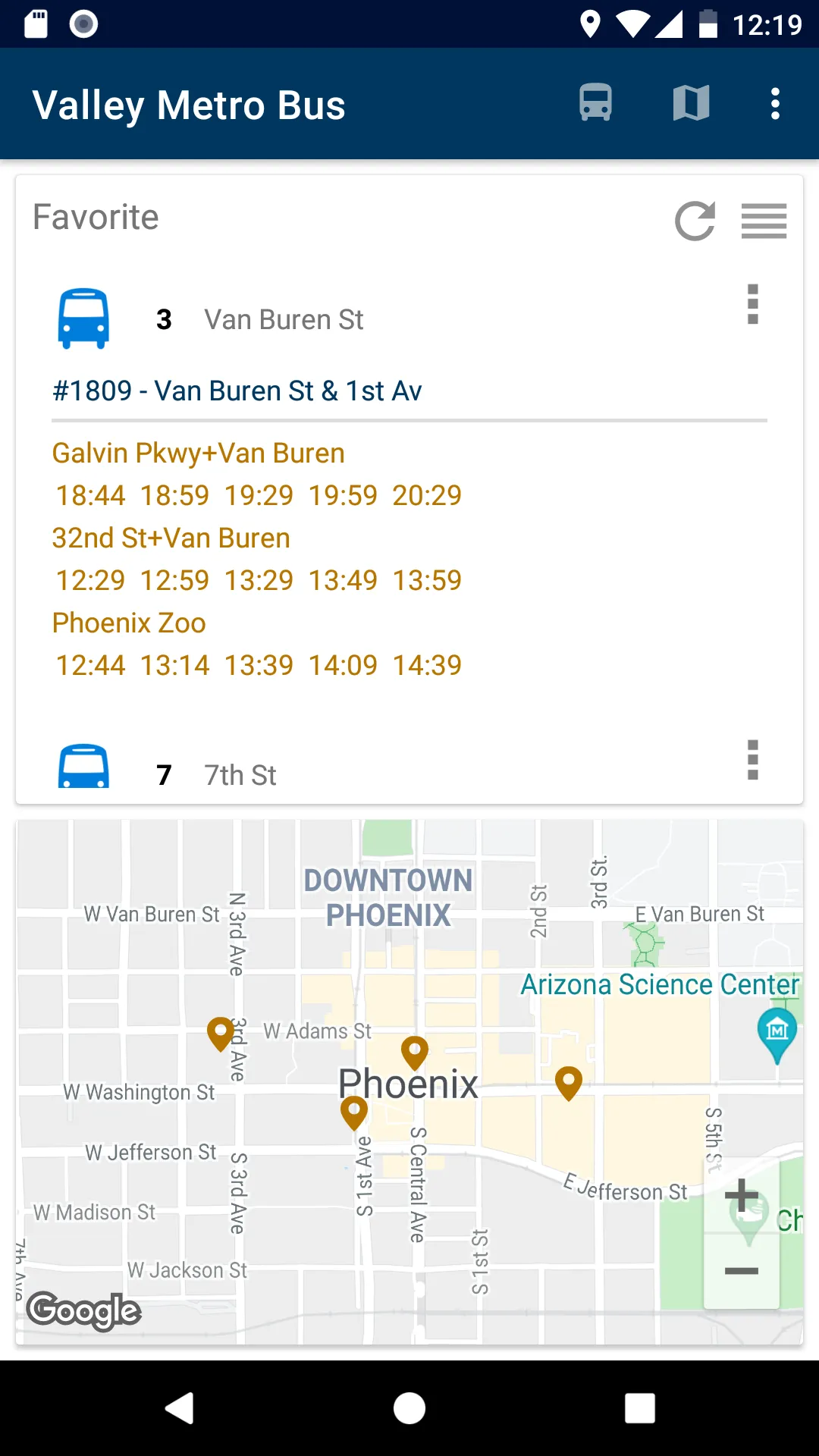 Bus Schedule | Indus Appstore | Screenshot