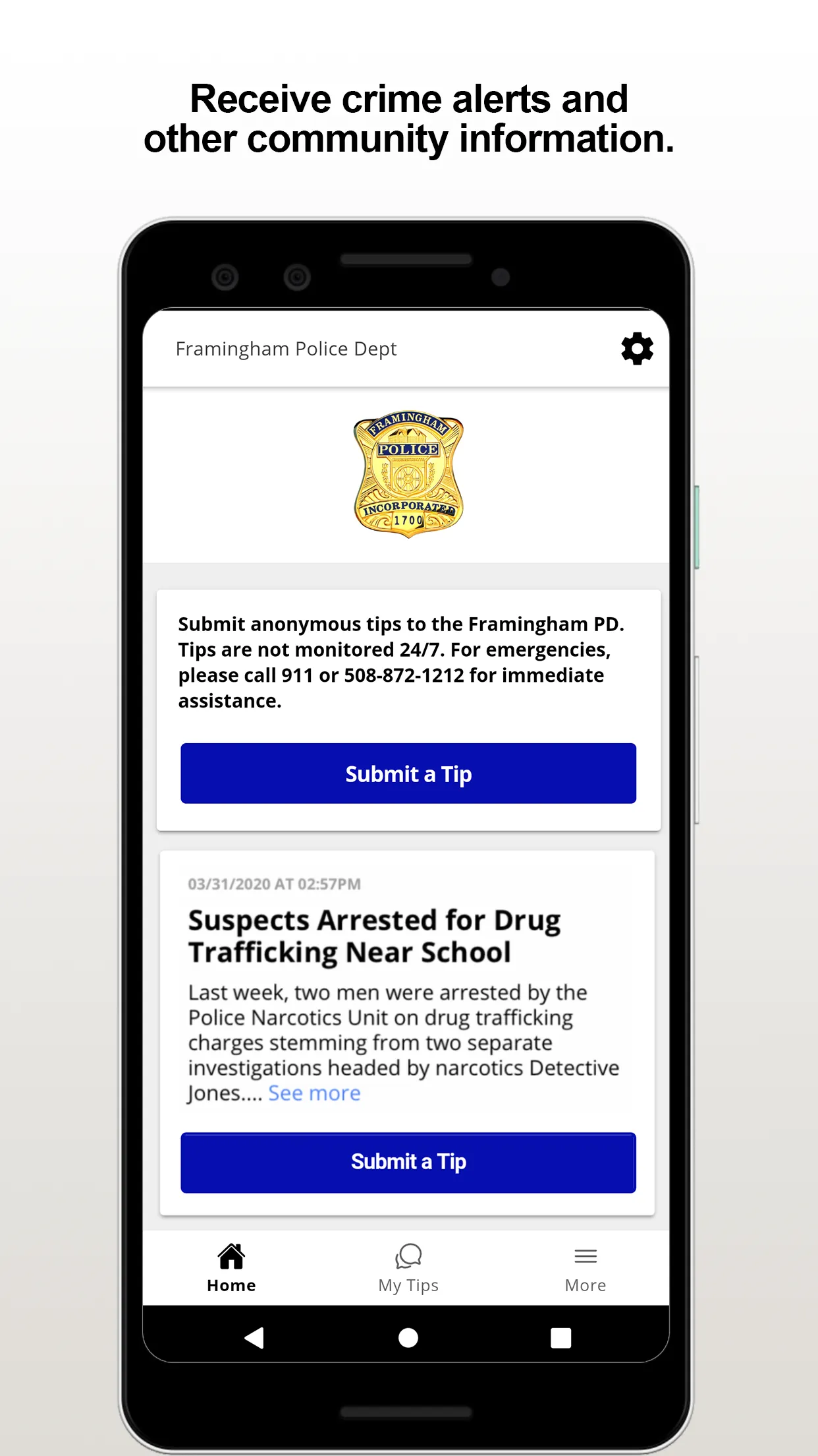 Framingham PD | Indus Appstore | Screenshot