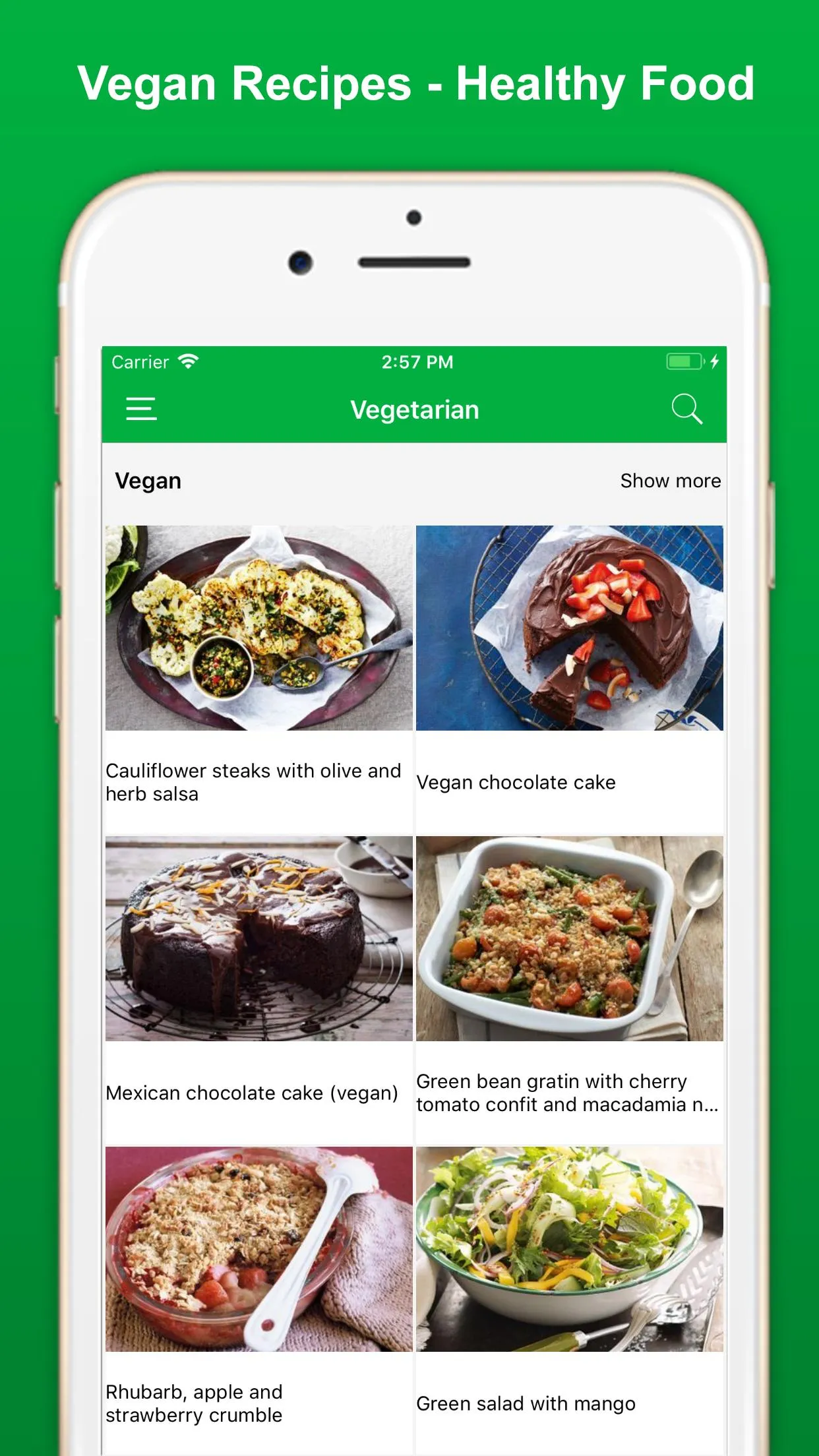 Vegan & Vegetarian Recipes - H | Indus Appstore | Screenshot