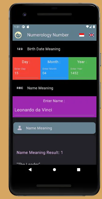Numerology Nama-Tanggal Lahir | Indus Appstore | Screenshot