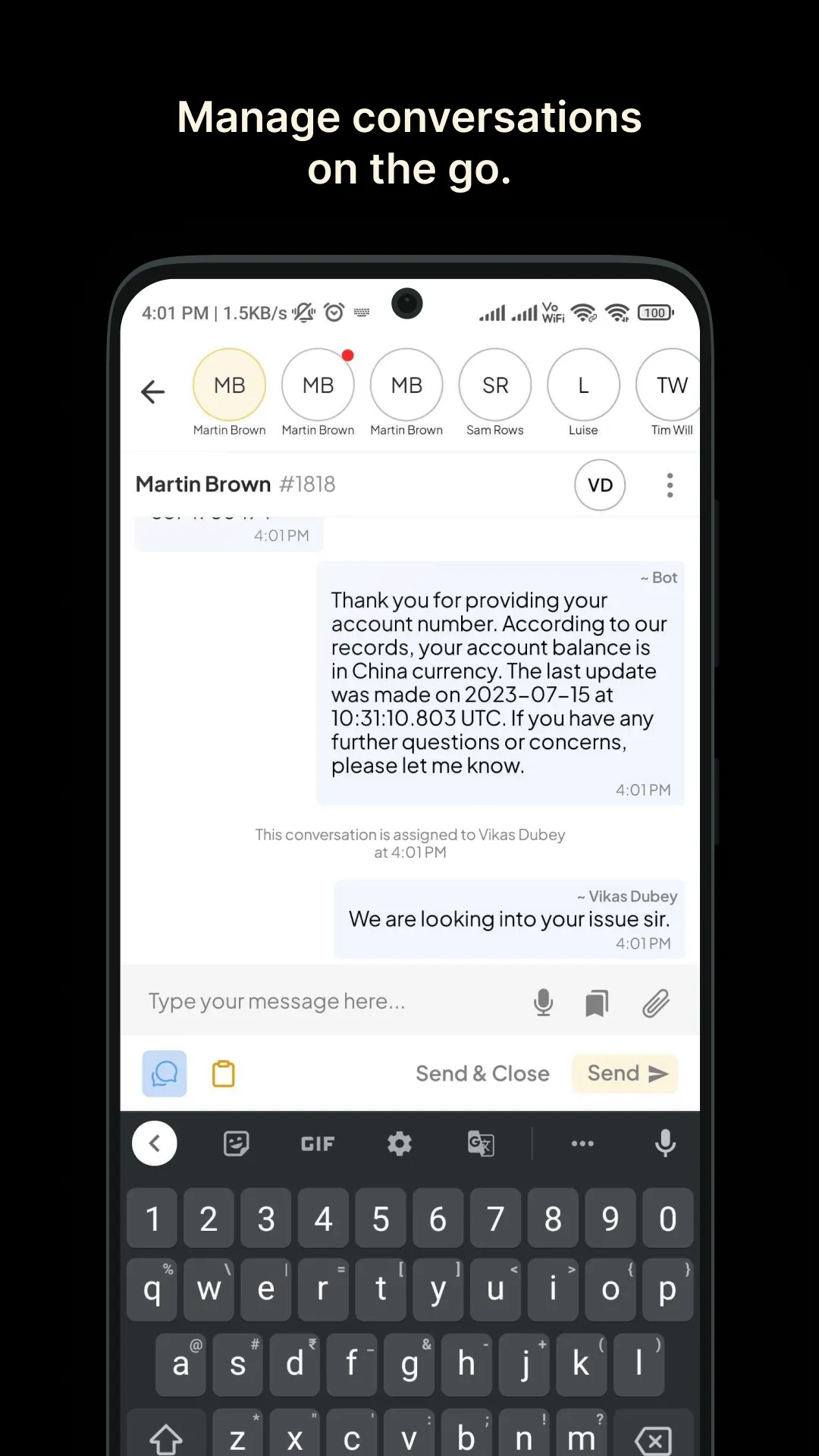 AI Chatbot and Shared Inbox | Indus Appstore | Screenshot