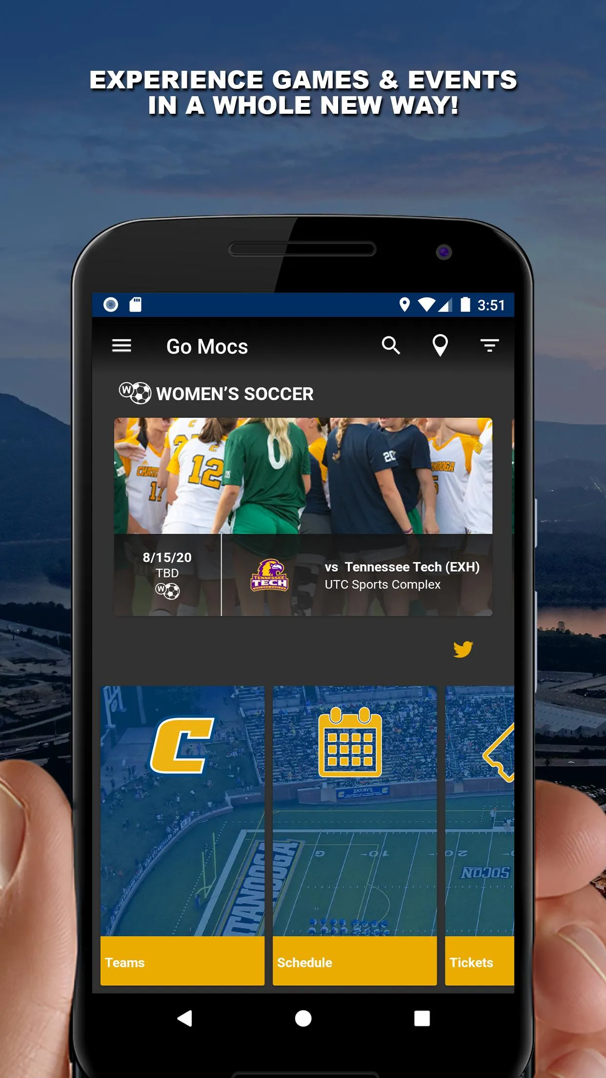 Chattanooga Mocs Athletics | Indus Appstore | Screenshot