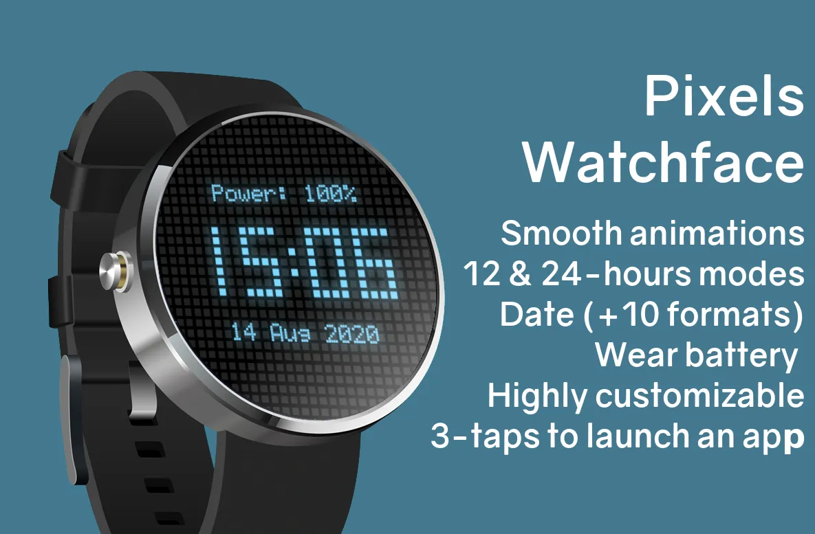 Pixels Watch Face | Indus Appstore | Screenshot