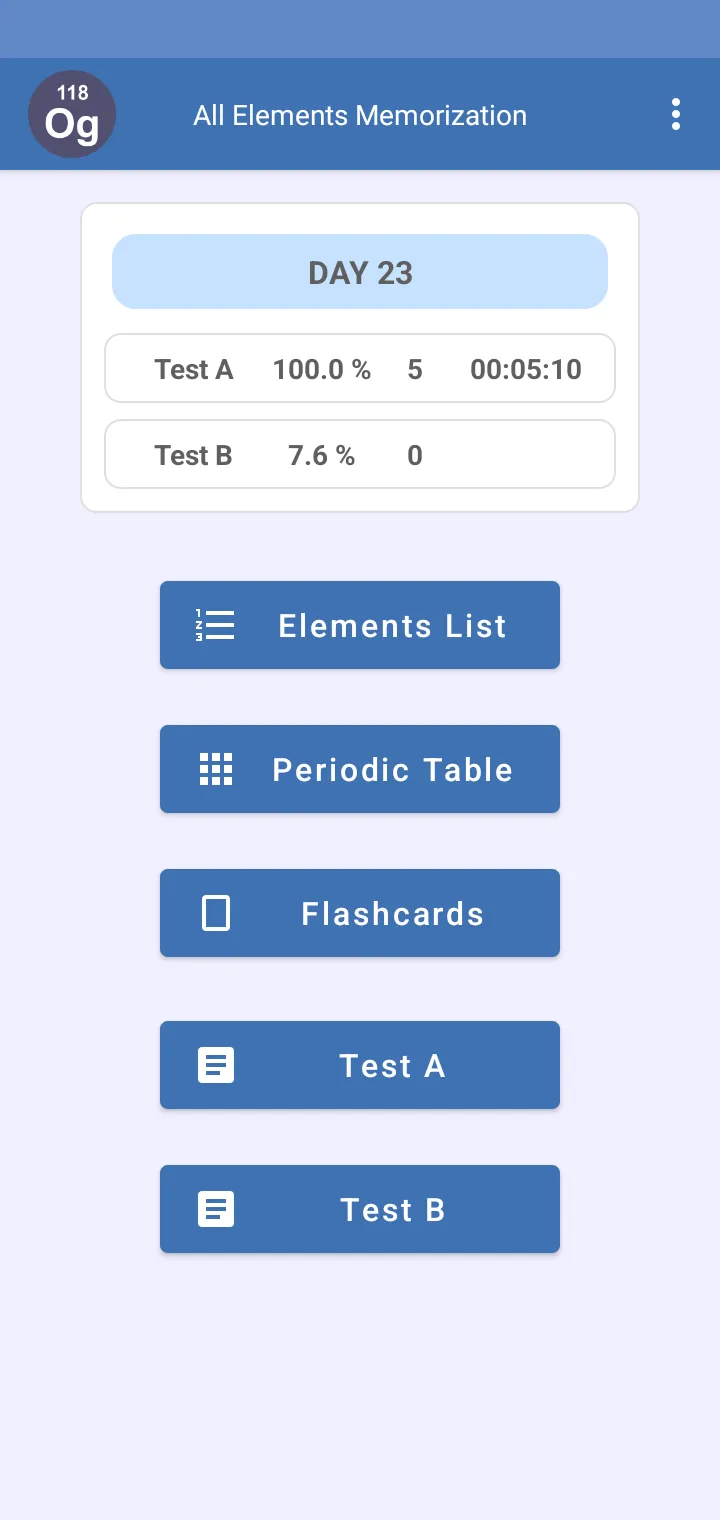 All Elements Memorization | Indus Appstore | Screenshot