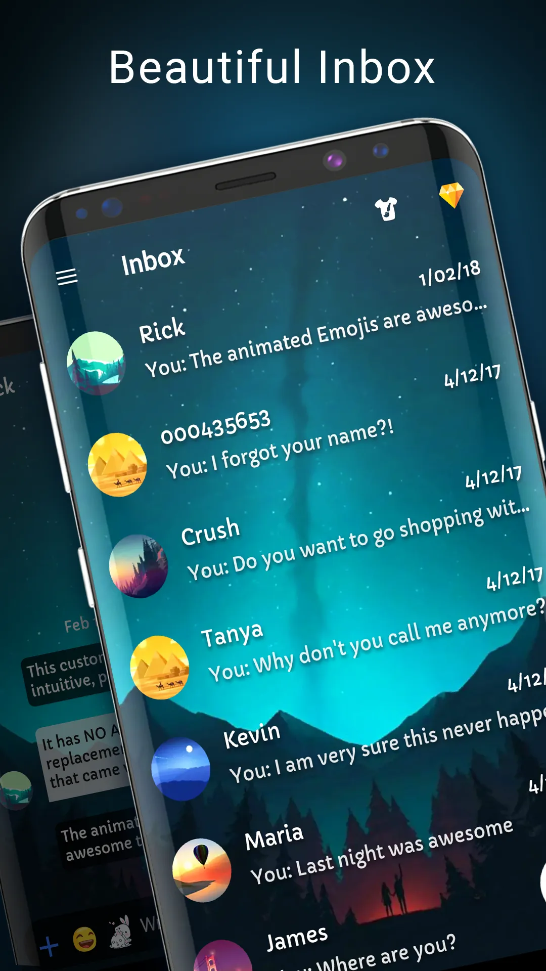 Aurora messenger theme | Indus Appstore | Screenshot