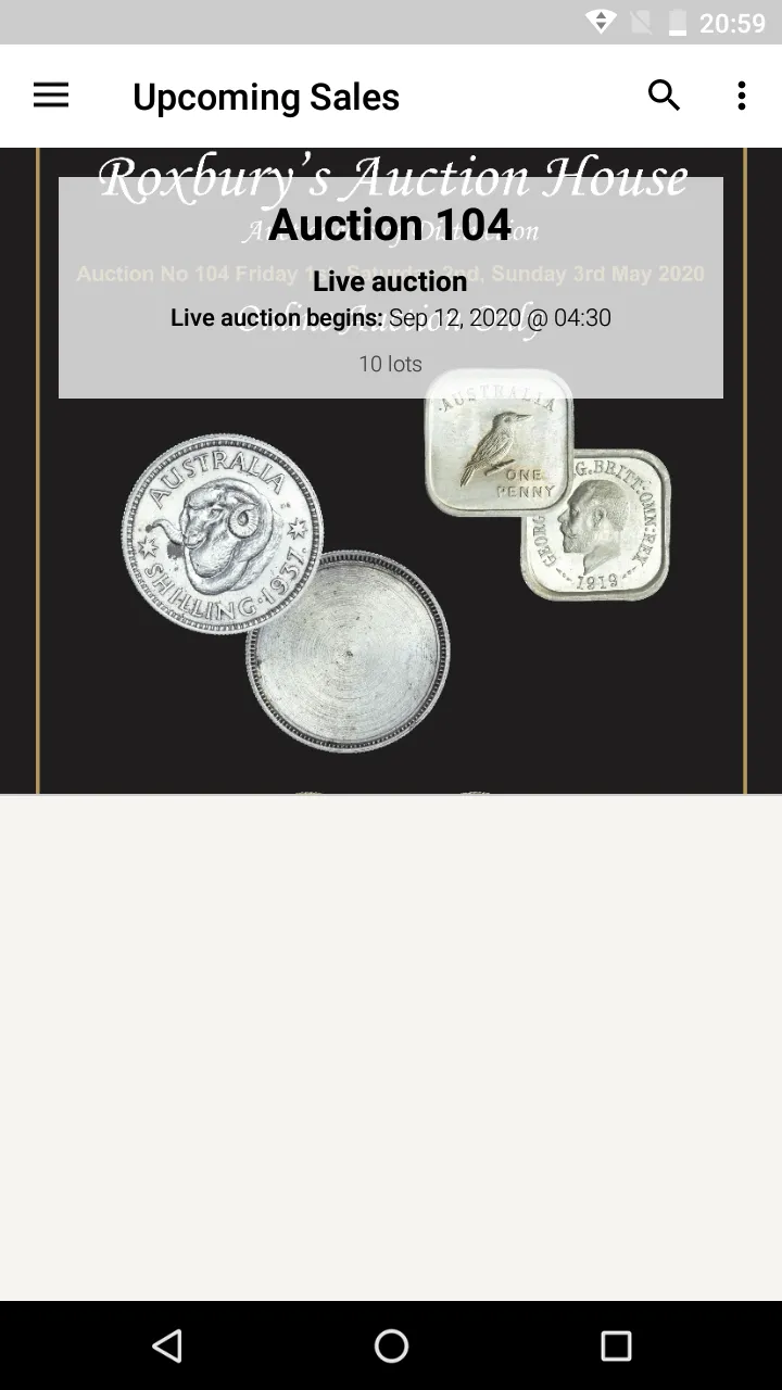 Roxburys Auction House | Indus Appstore | Screenshot