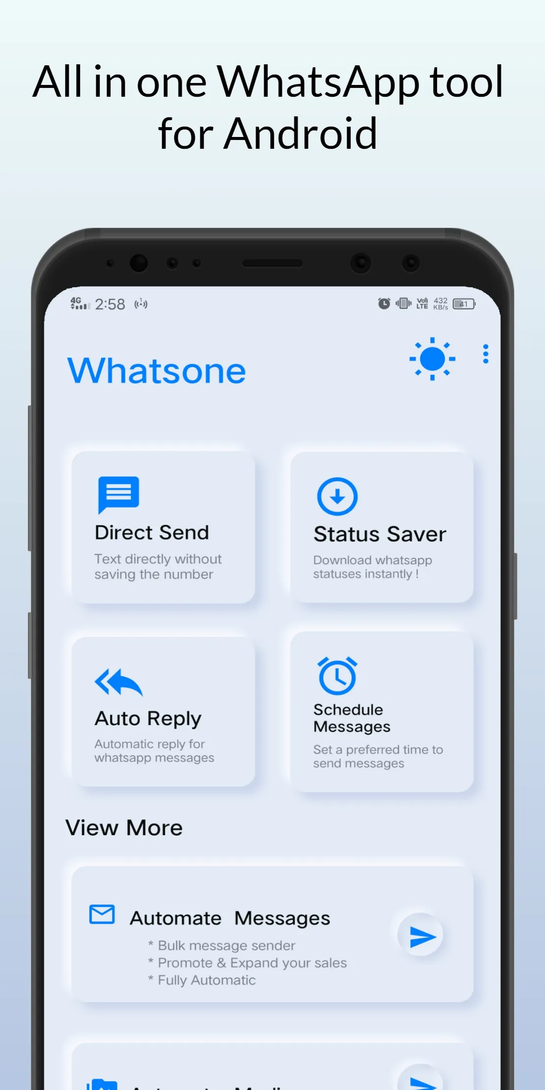 Whatsone - All in one toolkit | Indus Appstore | Screenshot