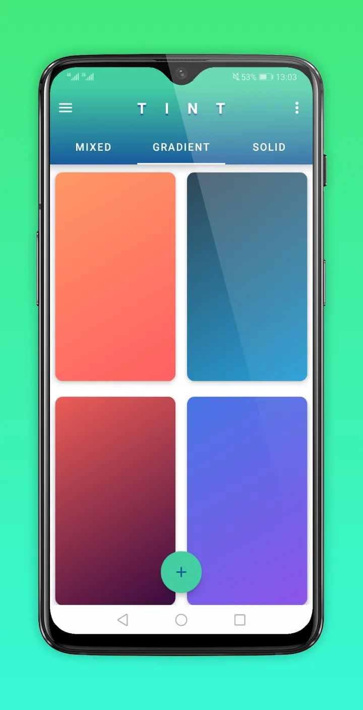 Tint : Make Gradient Wallpaper | Indus Appstore | Screenshot