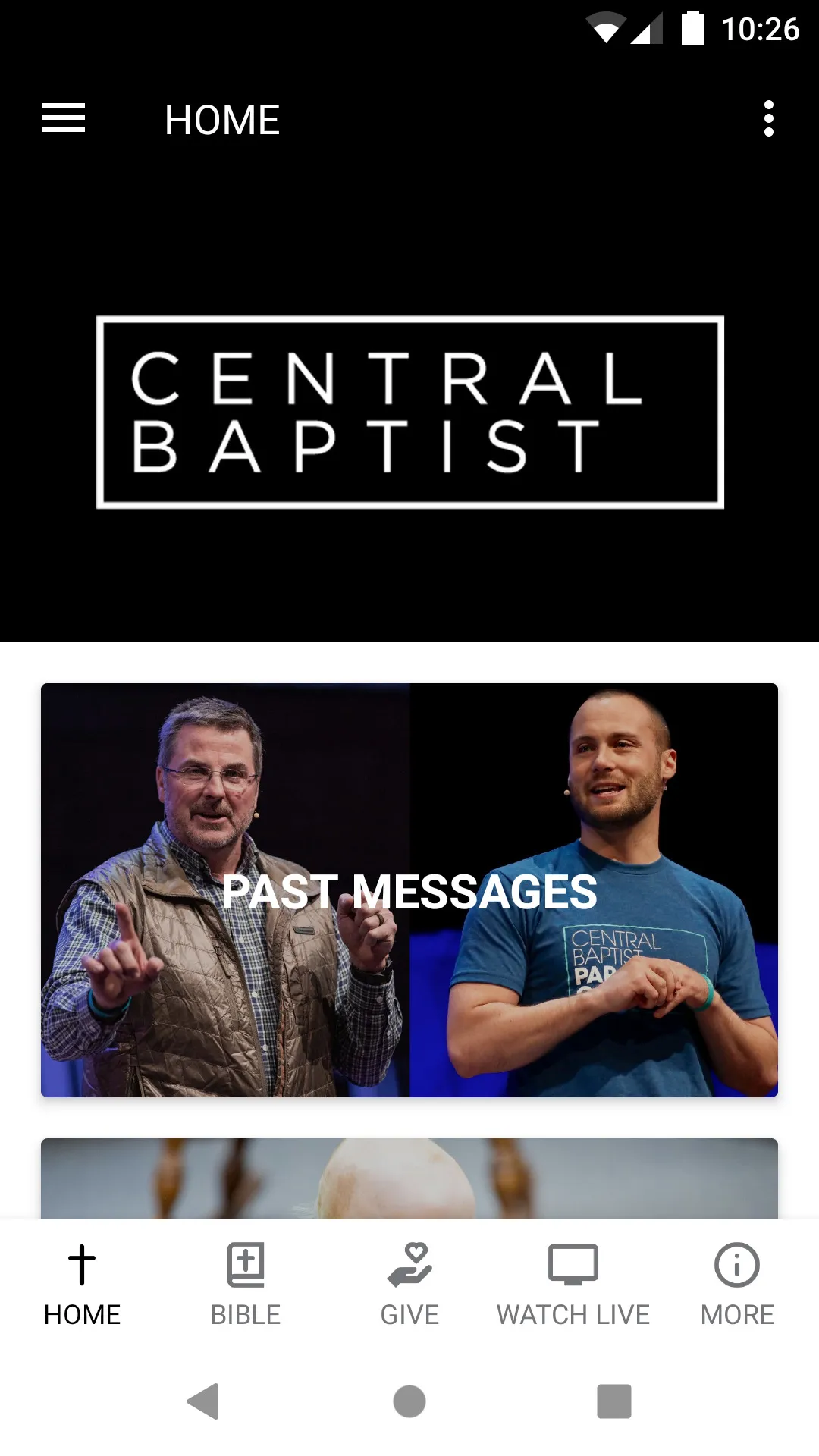 Central Baptist-Jonesboro | Indus Appstore | Screenshot