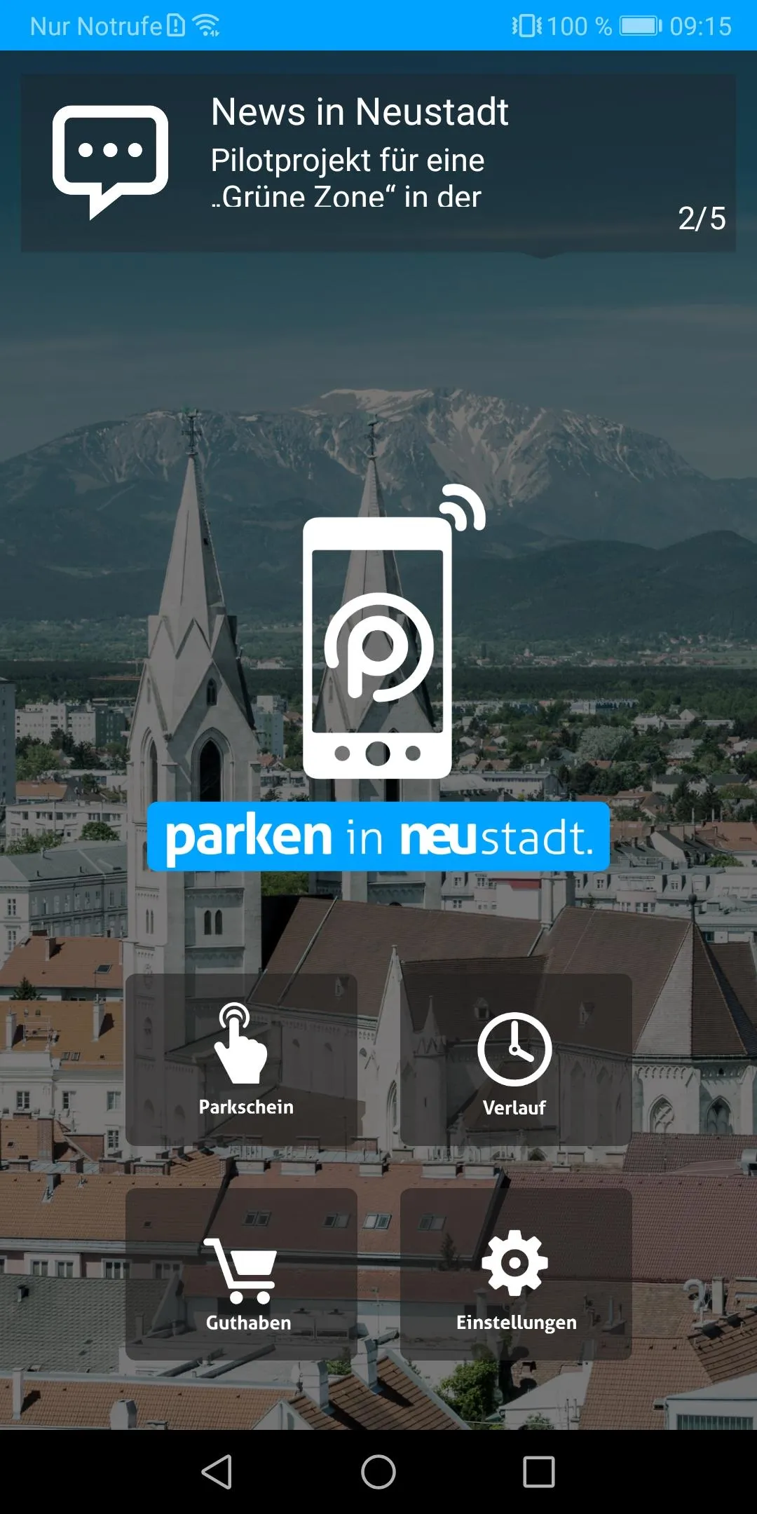 Parken Wiener Neustadt | Indus Appstore | Screenshot