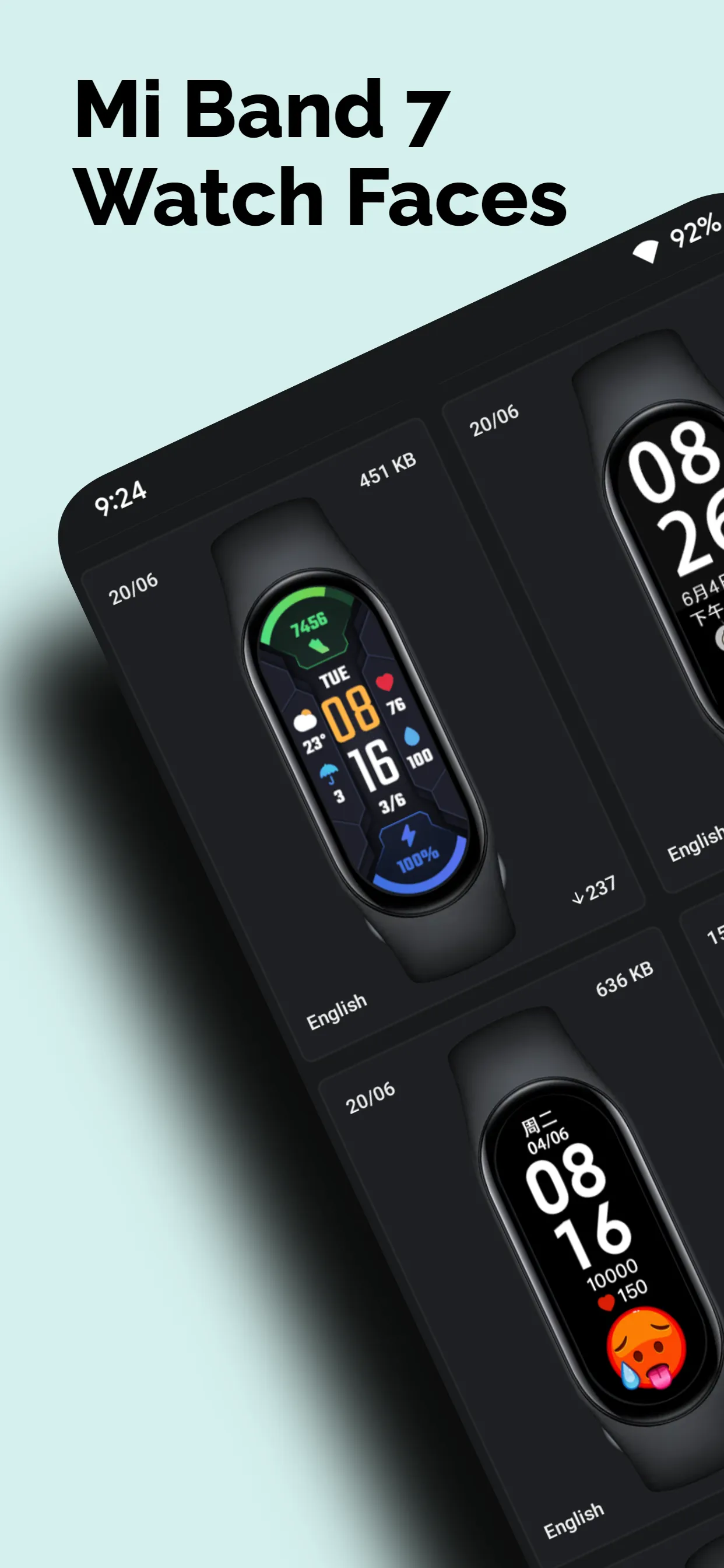 Mi Band 7 Watch Faces | Indus Appstore | Screenshot