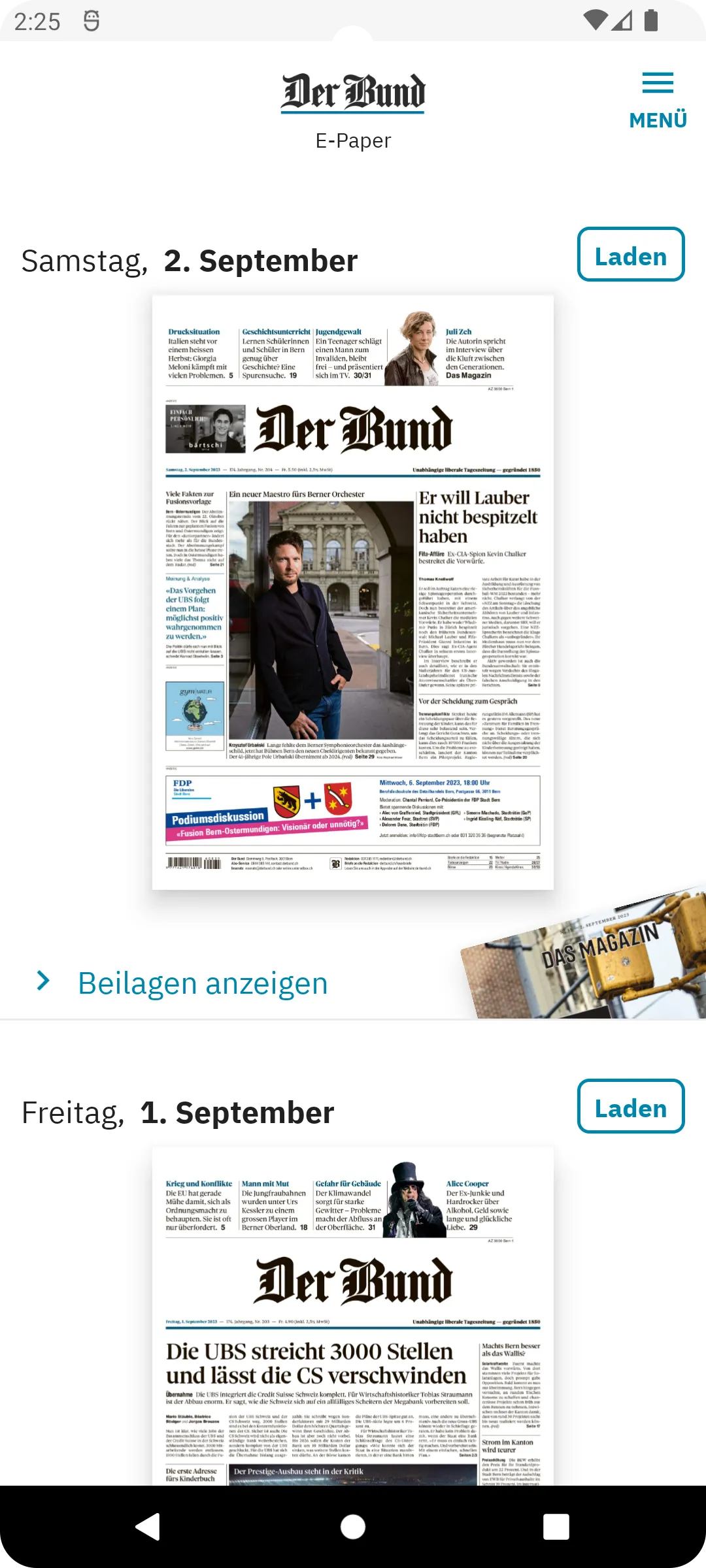 Der Bund E-Paper | Indus Appstore | Screenshot