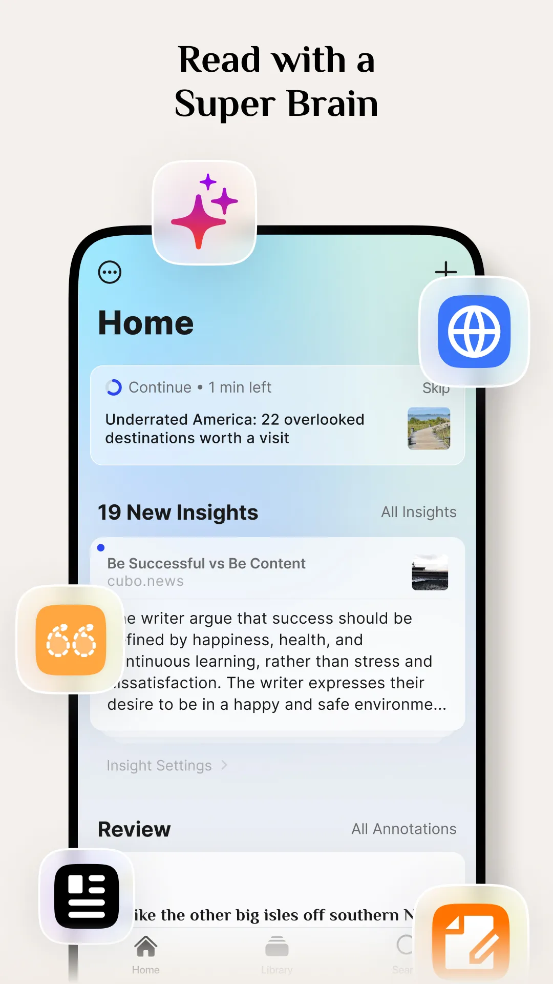 Cubox: AI Reader & Highlight | Indus Appstore | Screenshot