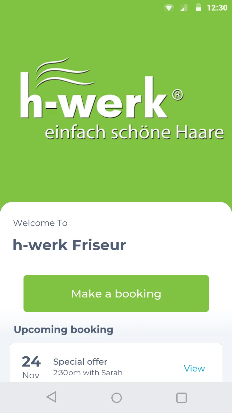 h-werk Friseur | Indus Appstore | Screenshot