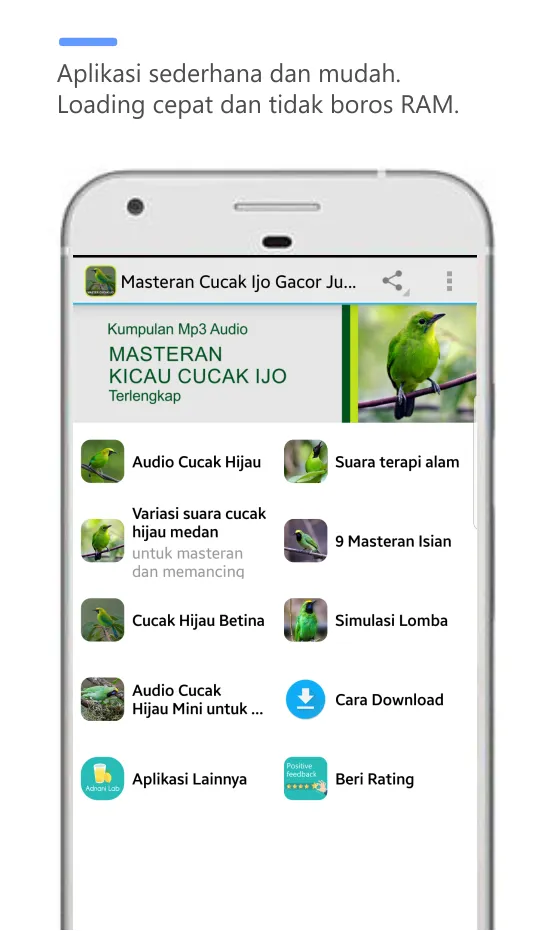 Masteran Cucak Ijo Full Isian | Indus Appstore | Screenshot