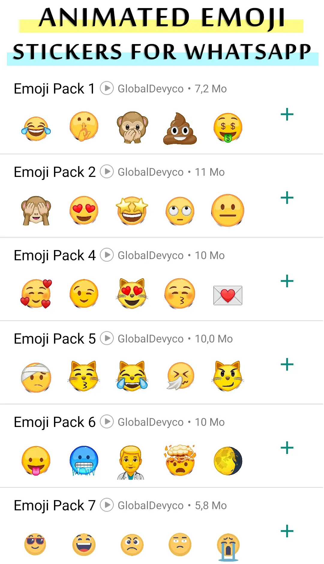 Animated Emoji Stickers 2022 | Indus Appstore | Screenshot