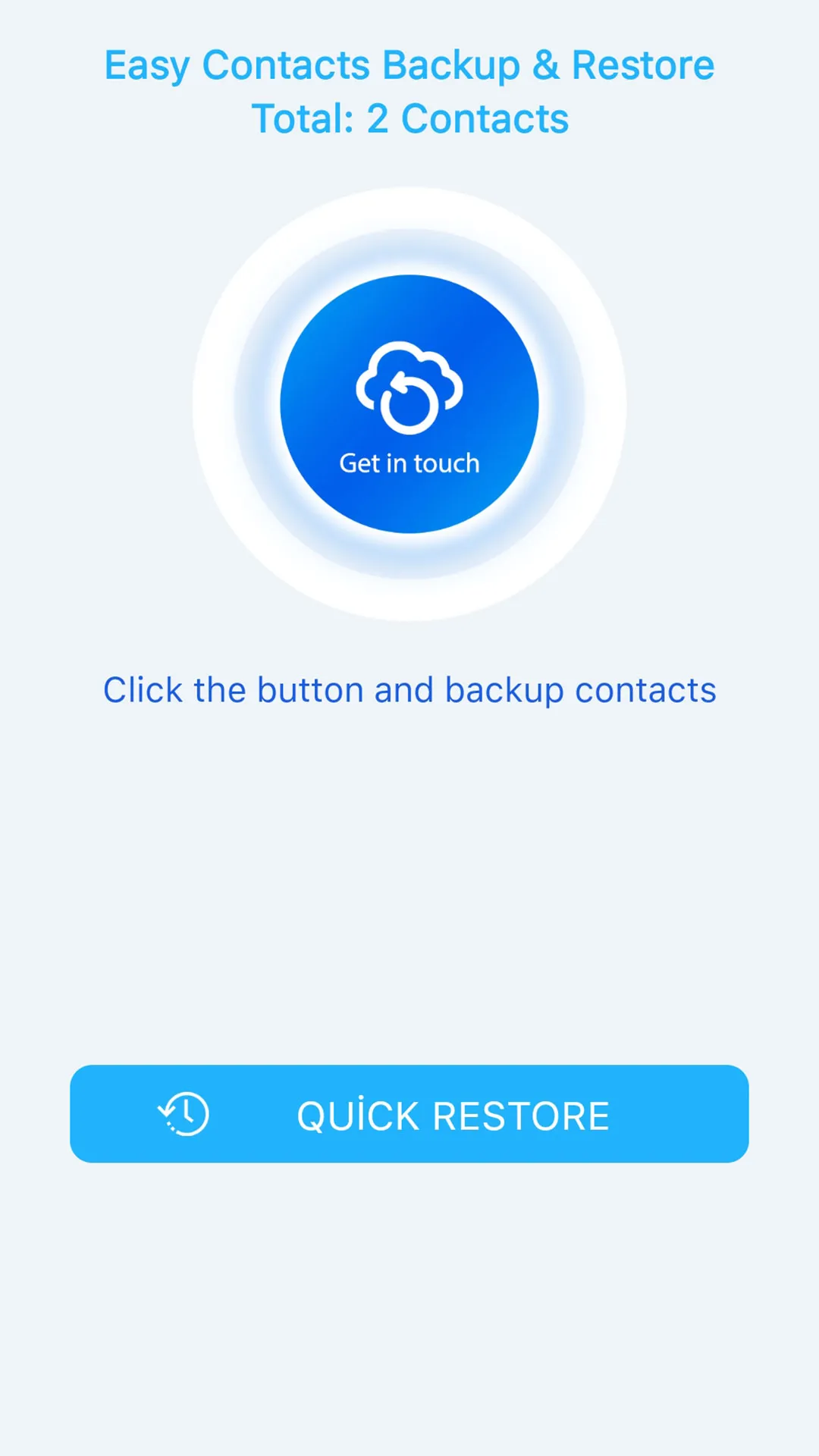 Contacts Backup - Restore | Indus Appstore | Screenshot