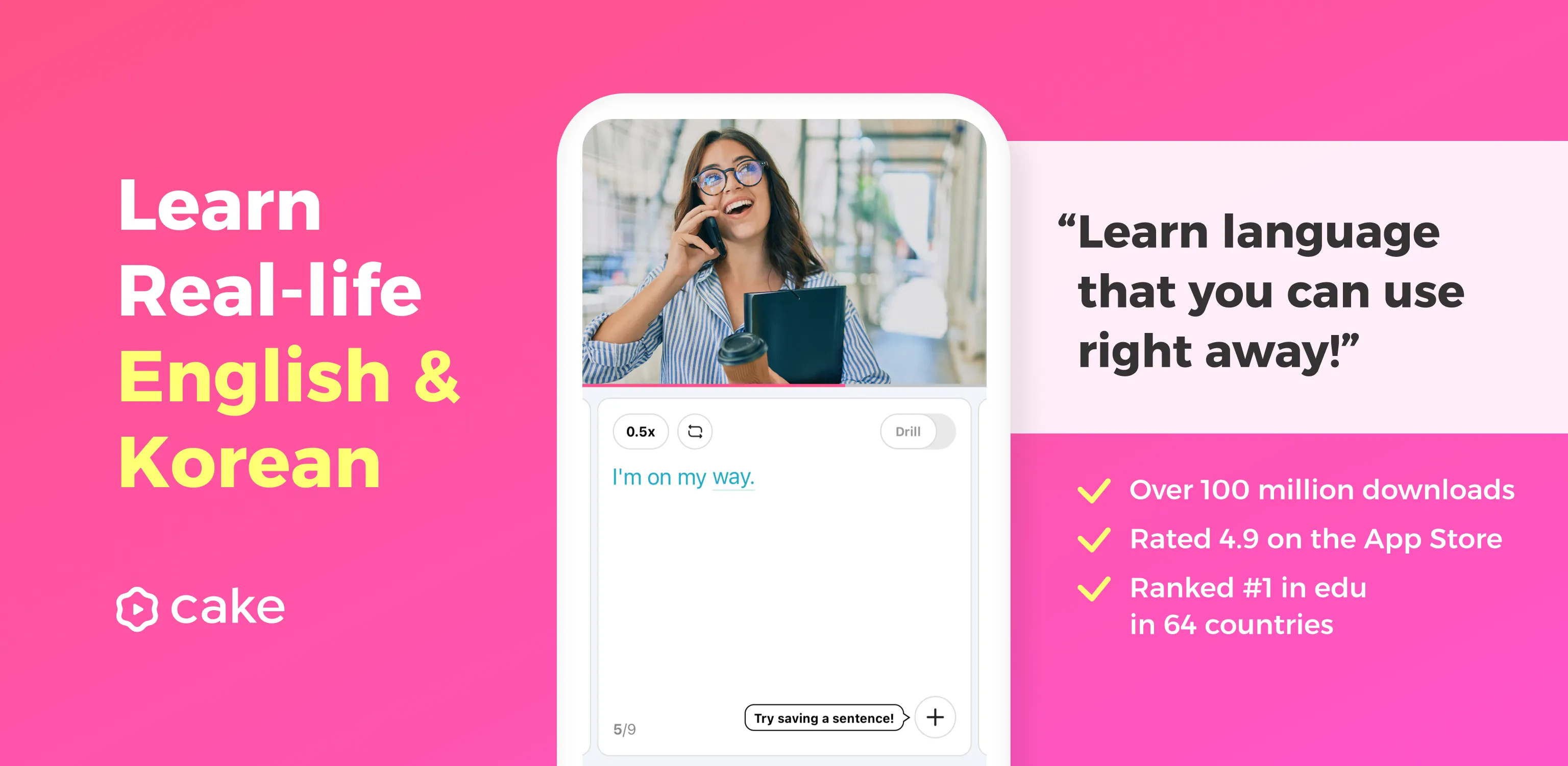 Cake - Learn English & Korean | Indus Appstore | Screenshot