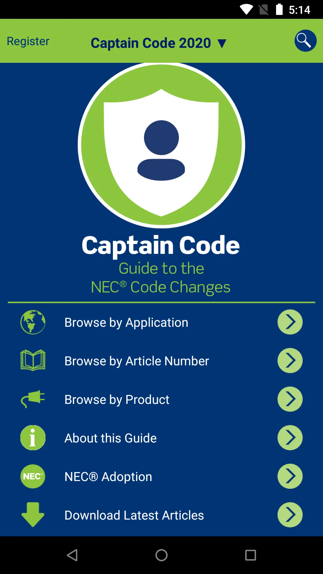 Captain Code NEC Code Changes | Indus Appstore | Screenshot